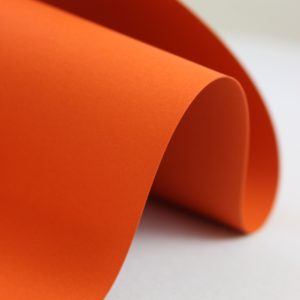 Elegant cotton paper Orange Оранжевый  хлопок 320гр/м2