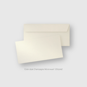Конверт DL 110*220мм Color STYLE Recycling Champagne Шампанское 120гр/м2