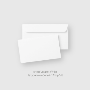Конверт DL 110*220мм Arctic Volume White Натурально-белый 115гр/м2