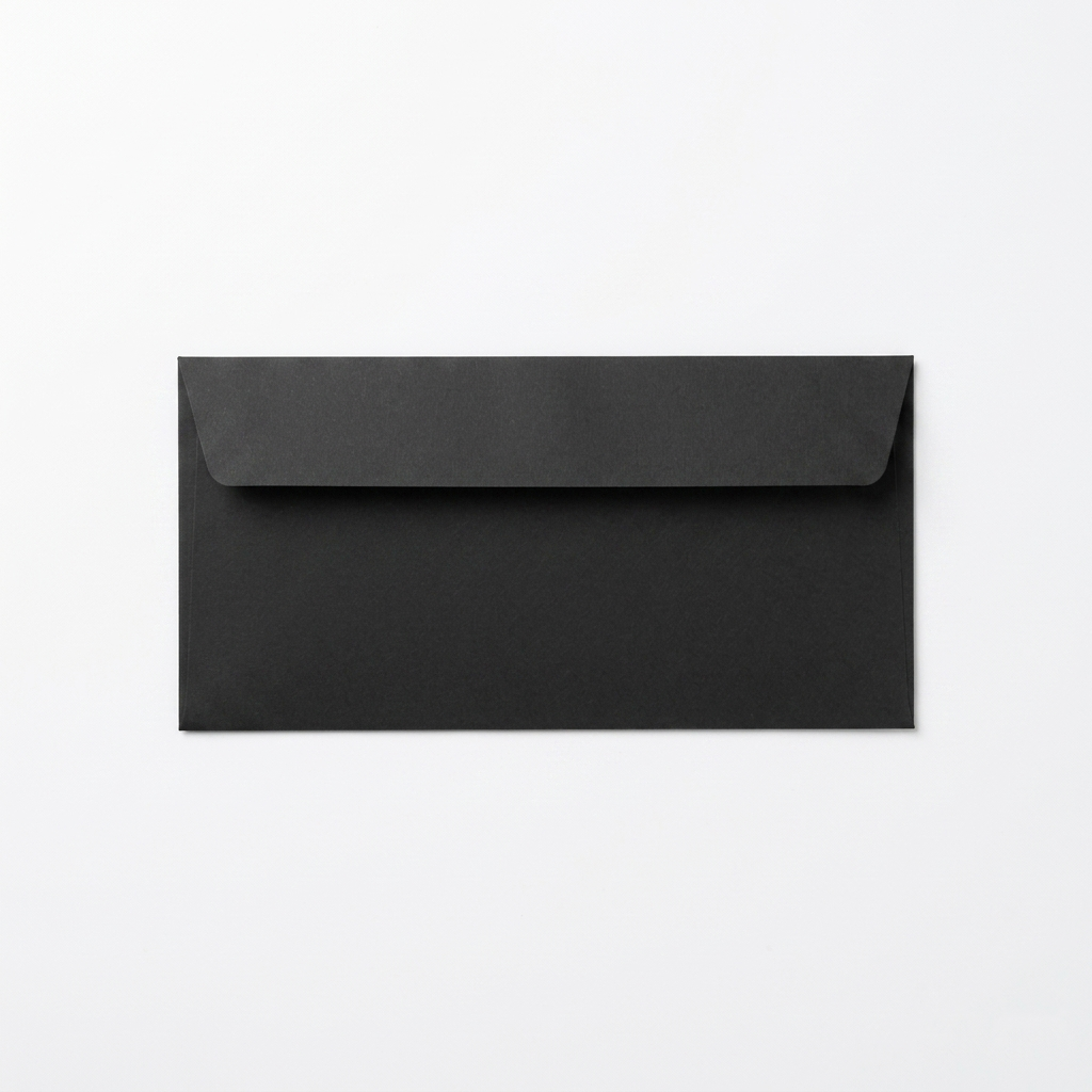 Конверт дизайнерский DL TactiTouch Black (Черный), 120г/м2