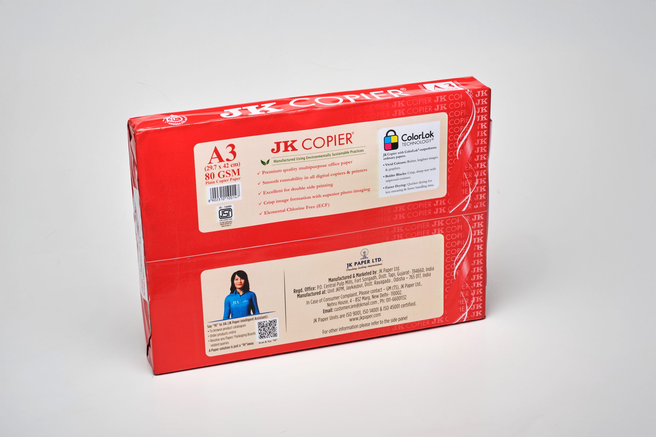 Бумага офисная JK Copier А3,80г/м2, 500л/п — изображение 3