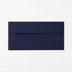 Конверт дизайнерский DL New Kevell Soft Touch Navy Blue (морской синий)  в пачке 50шт